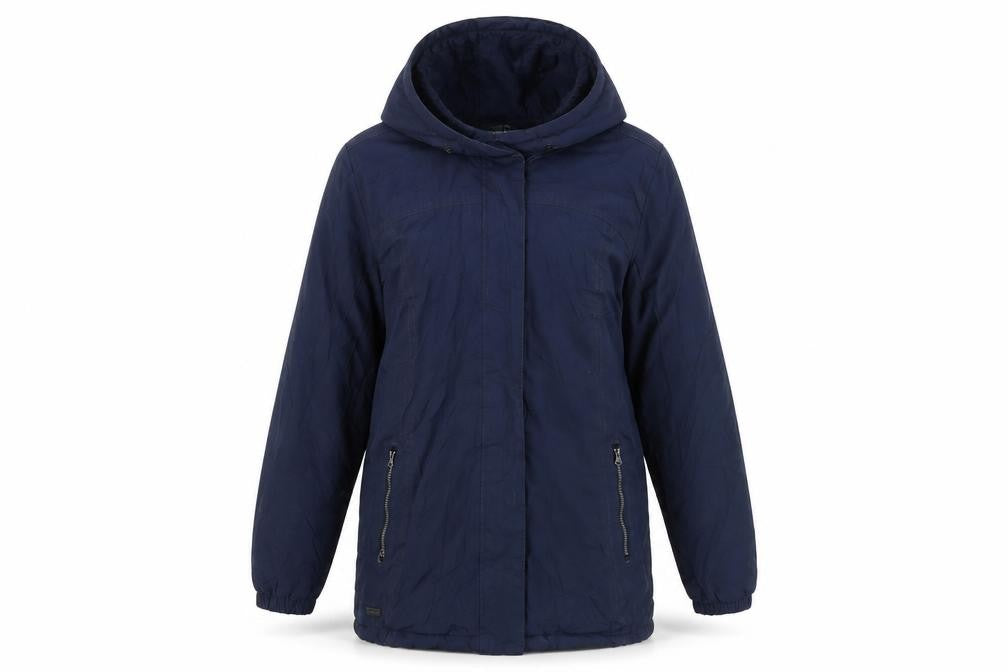 Regatta Women's Blue Hooded Parka Jacket Size 10