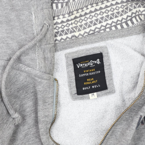 Jack & Jones Men’s Grey Hooded Jacket, Size M, Casual Wear