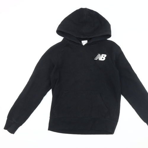 New Balance Men's XS Black Pullover Logo Hoodie