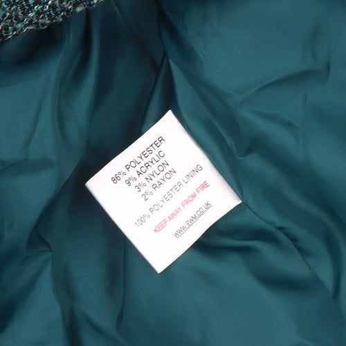 Honor Millburn Women's Green Tweed Jacket, Size 14