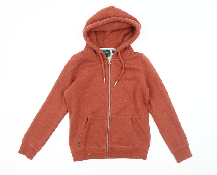 Superdry Women's Red Hooded Jacket Size 10