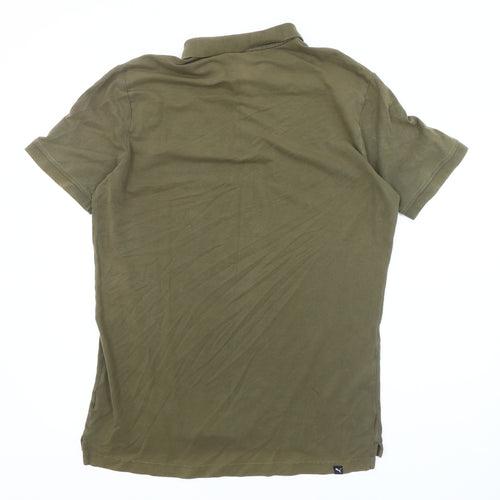 Puma Men's Green Polo Shirt L Classic Fit