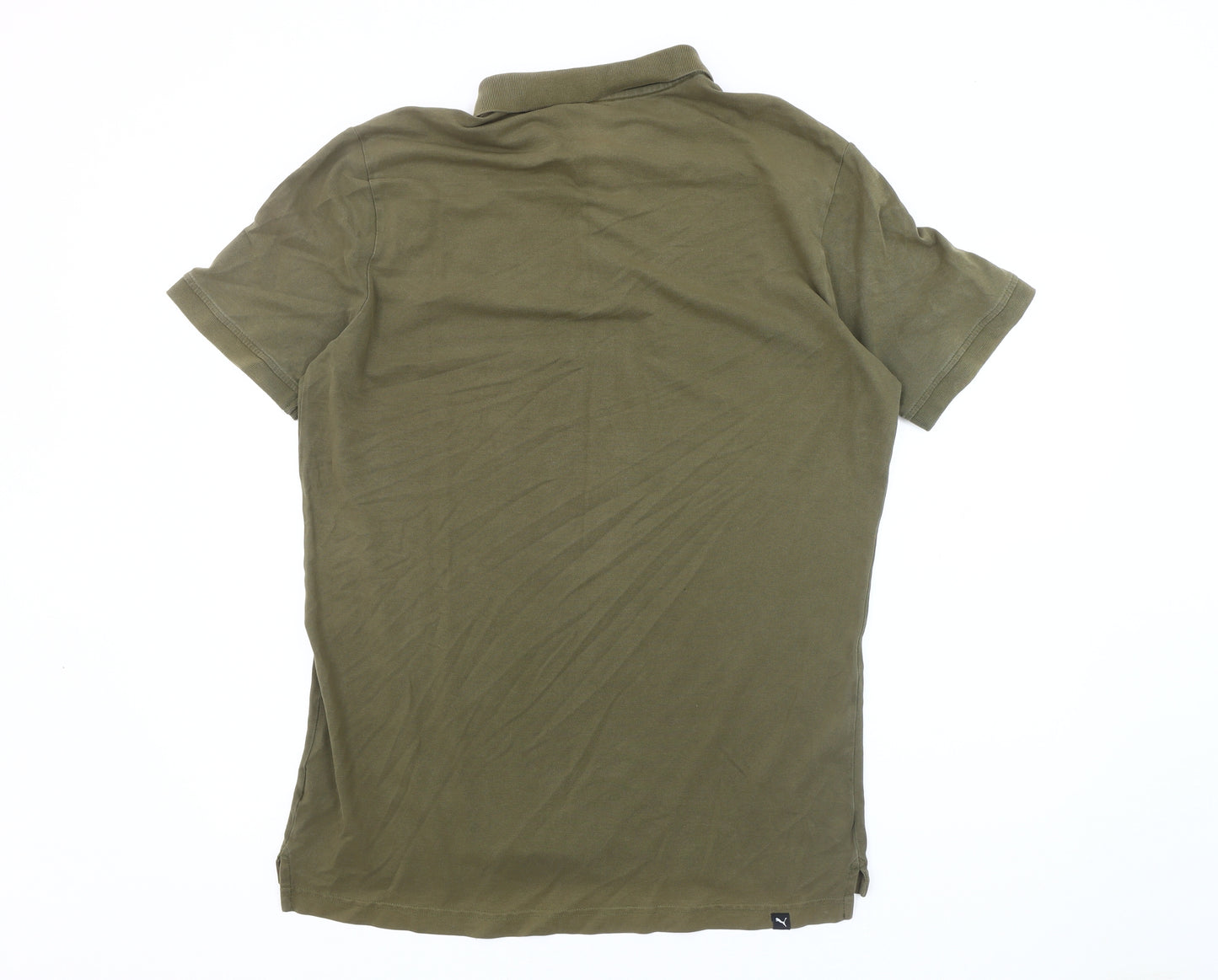 Puma Men's Green Polo Shirt L Classic Fit