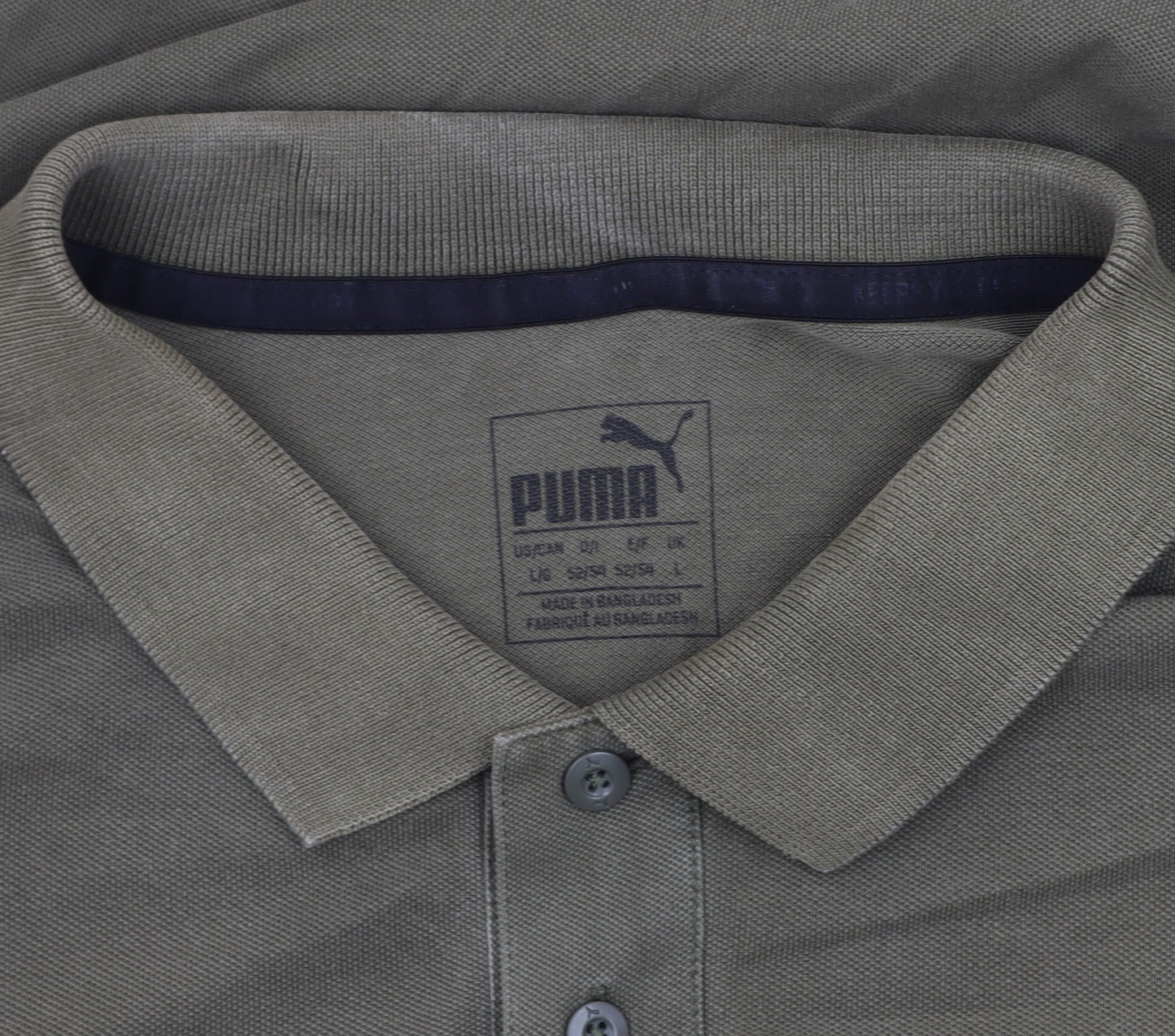 Puma Men's Green Polo Shirt L Classic Fit