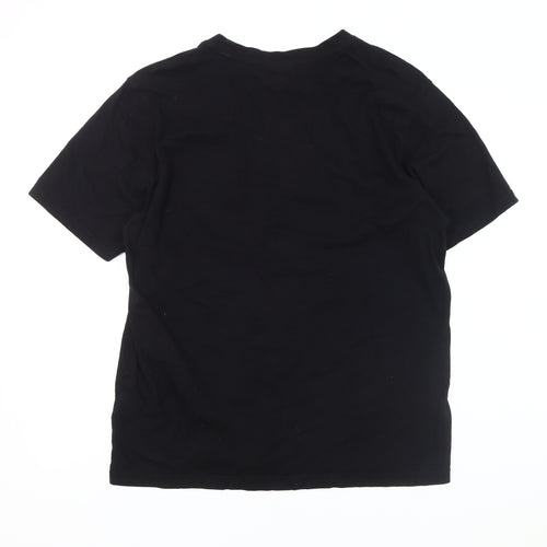 FILA Men's Black Crew Neck Logo T-Shirt Size M