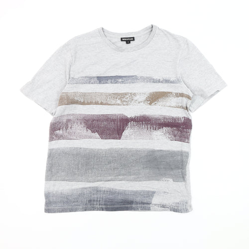 Whistles Men's Grey Graphic Print T-Shirt M