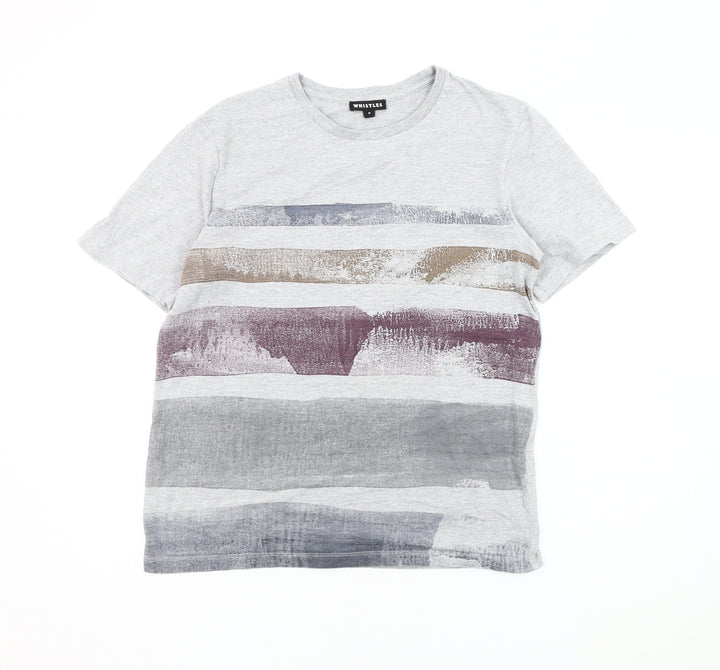 Whistles Men's Grey Graphic Print T-Shirt M