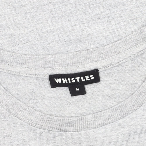Whistles Men's Grey Graphic Print T-Shirt M