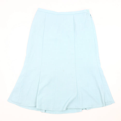 Eastex Women's Blue Midi Flare Skirt, Size 12