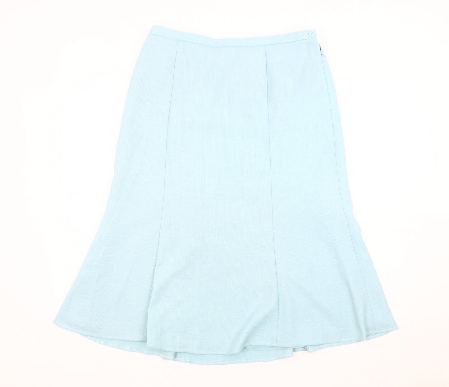 Eastex Women's Blue Midi Flare Skirt, Size 12