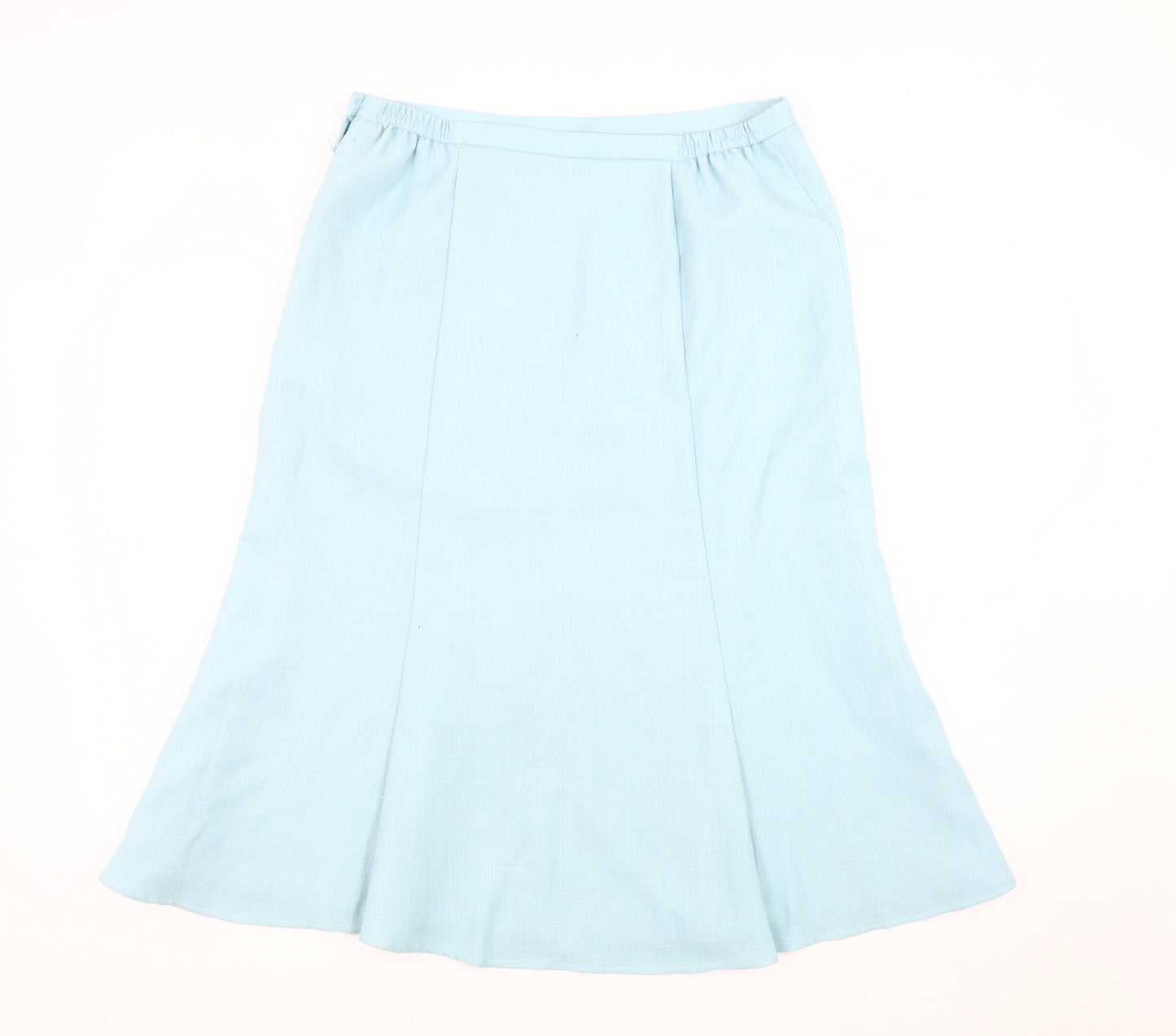 Eastex Women's Blue Midi Flare Skirt, Size 12