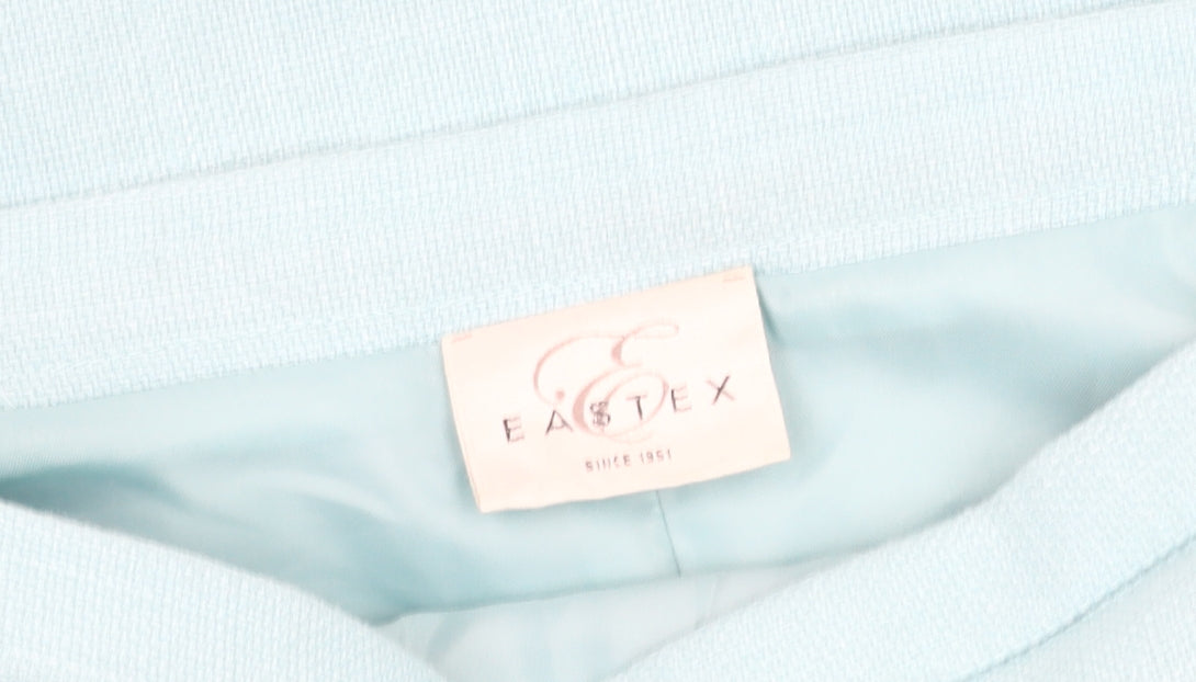 Eastex Women's Blue Midi Flare Skirt, Size 12