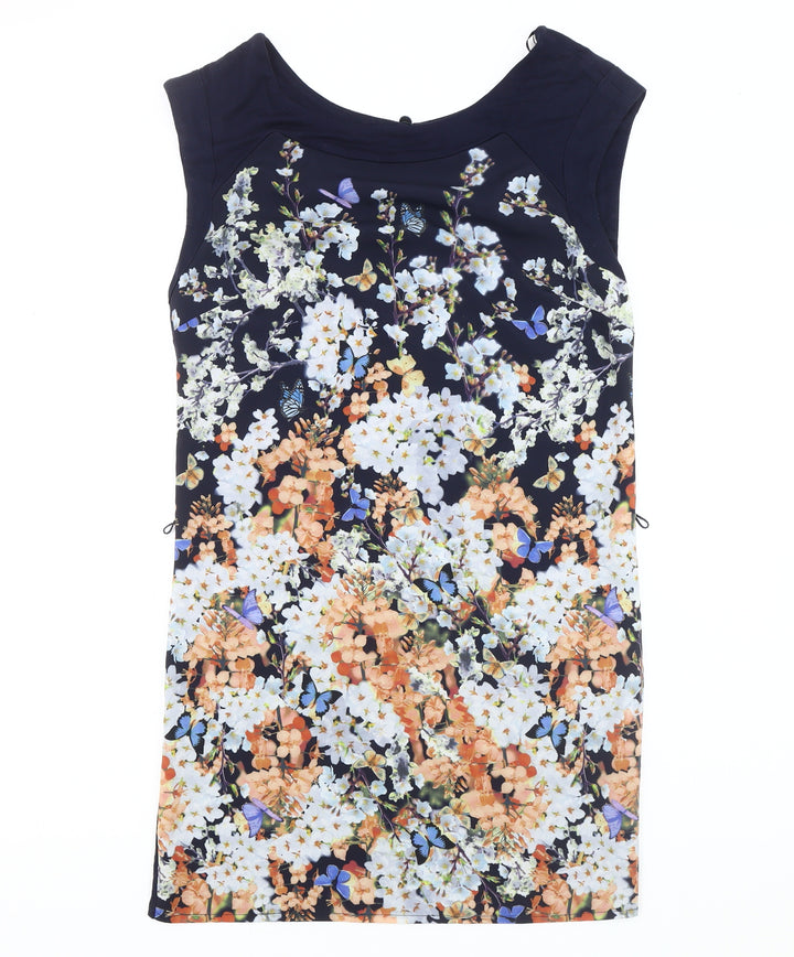 Monsoon Women's Multicoloured Floral Dress, UK 8