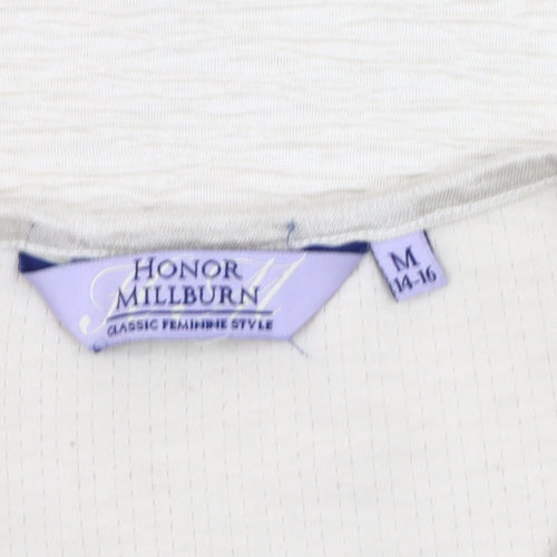 Honor Millburn Women's Beige Basic T-Shirt Size 14-16
