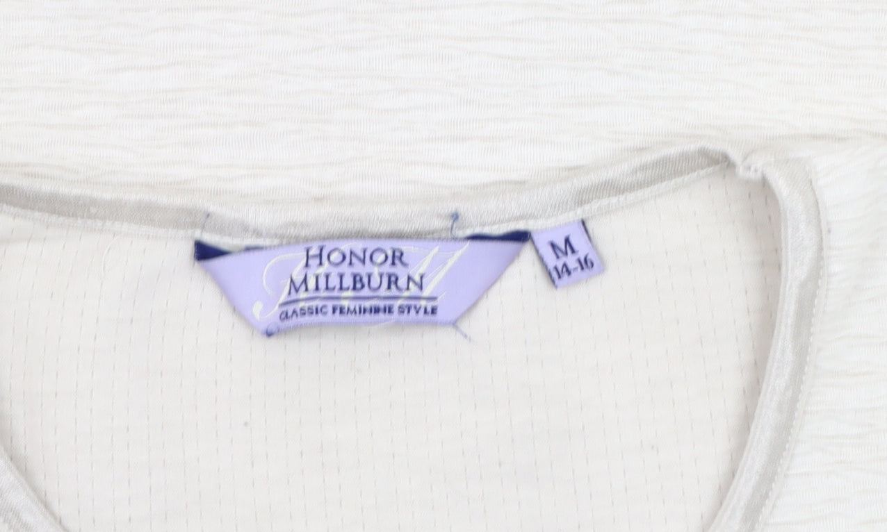 Honor Millburn Women's Beige Basic T-Shirt Size 14-16