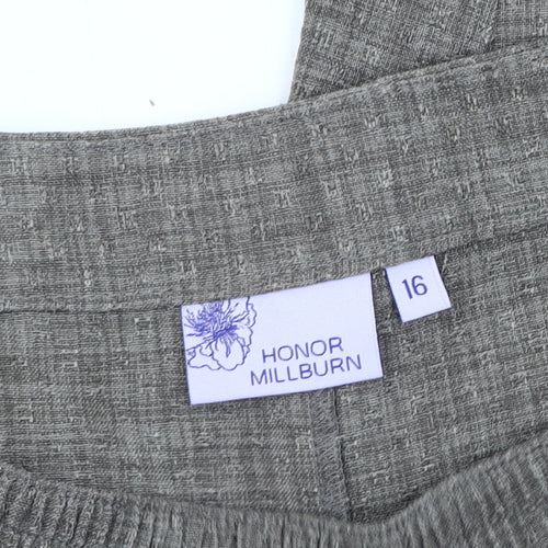 Honor Millburn Women's Grey Trousers Size 16