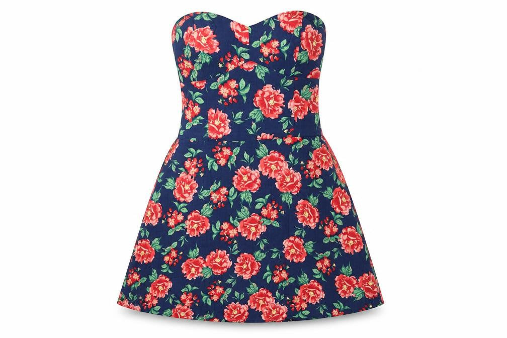Front view of Superdry Women's Floral A-Line Dress XS