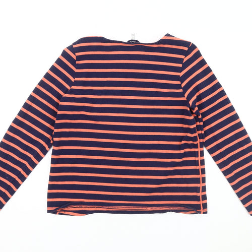 Joules Women's Multicoloured Striped T-Shirt, Size 10, Cotton