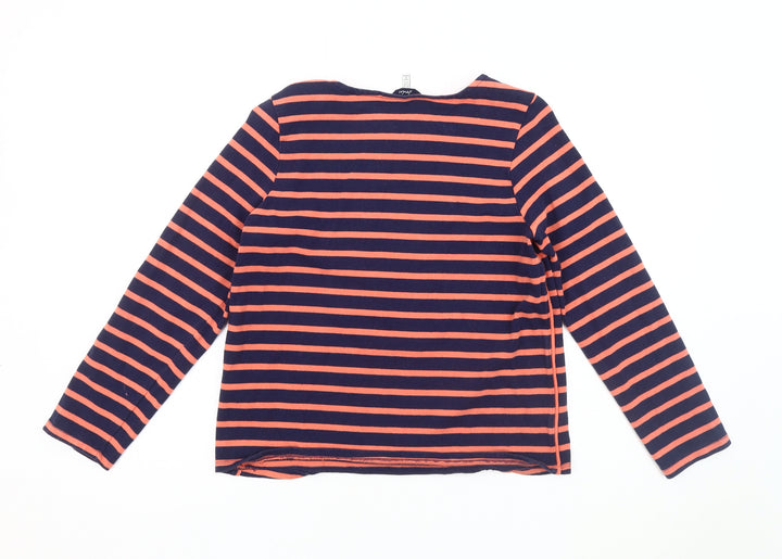 Joules Women's Multicoloured Striped T-Shirt, Size 10, Cotton