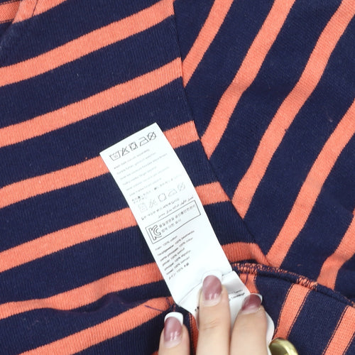 Joules Women's Multicoloured Striped T-Shirt, Size 10, Cotton
