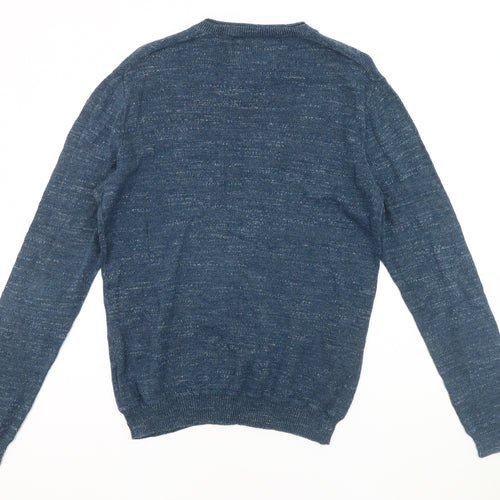 Mantaray Men's Blue Knit Pullover Jumper Size S