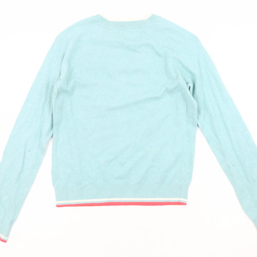 Boden Blue Dinosaur Pullover Jumper for Girls 11-12 Years
