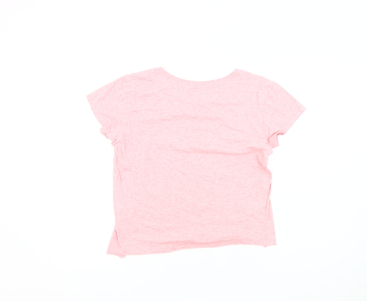 Roxy Women's Pink XL T-Shirt, Casual Short Sleeve