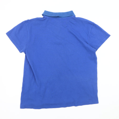 Lyle & Scott Men's Blue Polo Shirt - Size L