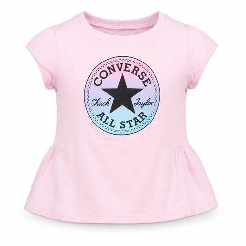 Converse Girls Pink Graphic T-Shirt, 24 Months