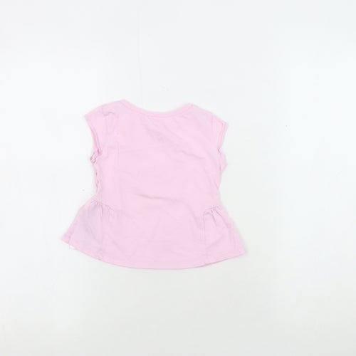 Converse Girls Pink Graphic T-Shirt, 24 Months