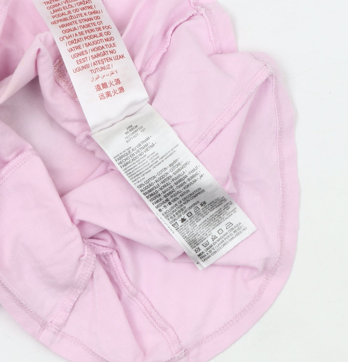 Converse Girls Pink Graphic T-Shirt, 24 Months