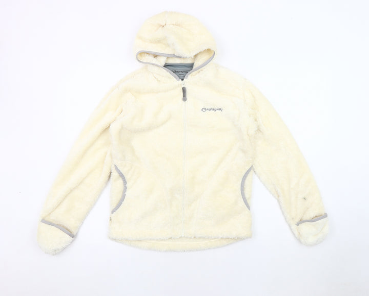 Sprayway Girls' Ivory Fleece Jacket, Size 10-11, Winter