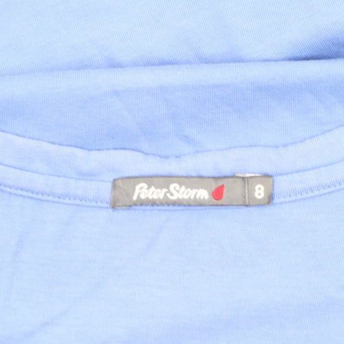 Peter Storm Women's Blue Nautical T-Shirt, Size 8
