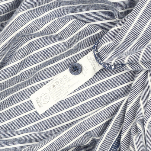 Jasper Conran Men's Blue Striped Polo XL