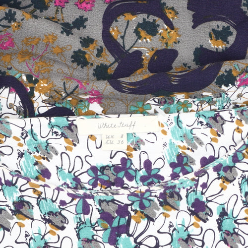 White Stuff Women's Multicoloured Shift Dress Size 8