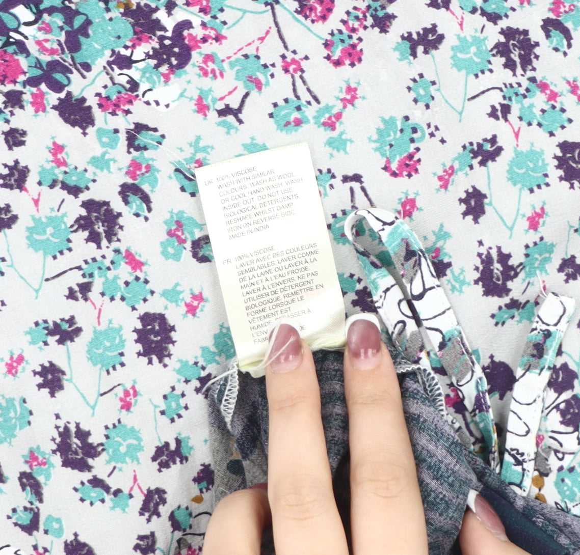 White Stuff Women's Multicoloured Shift Dress Size 8