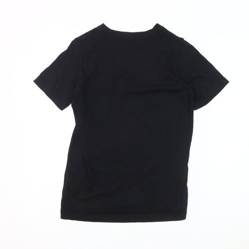 Nike Boys Black Graphic Print T-Shirt - Size 12 Years