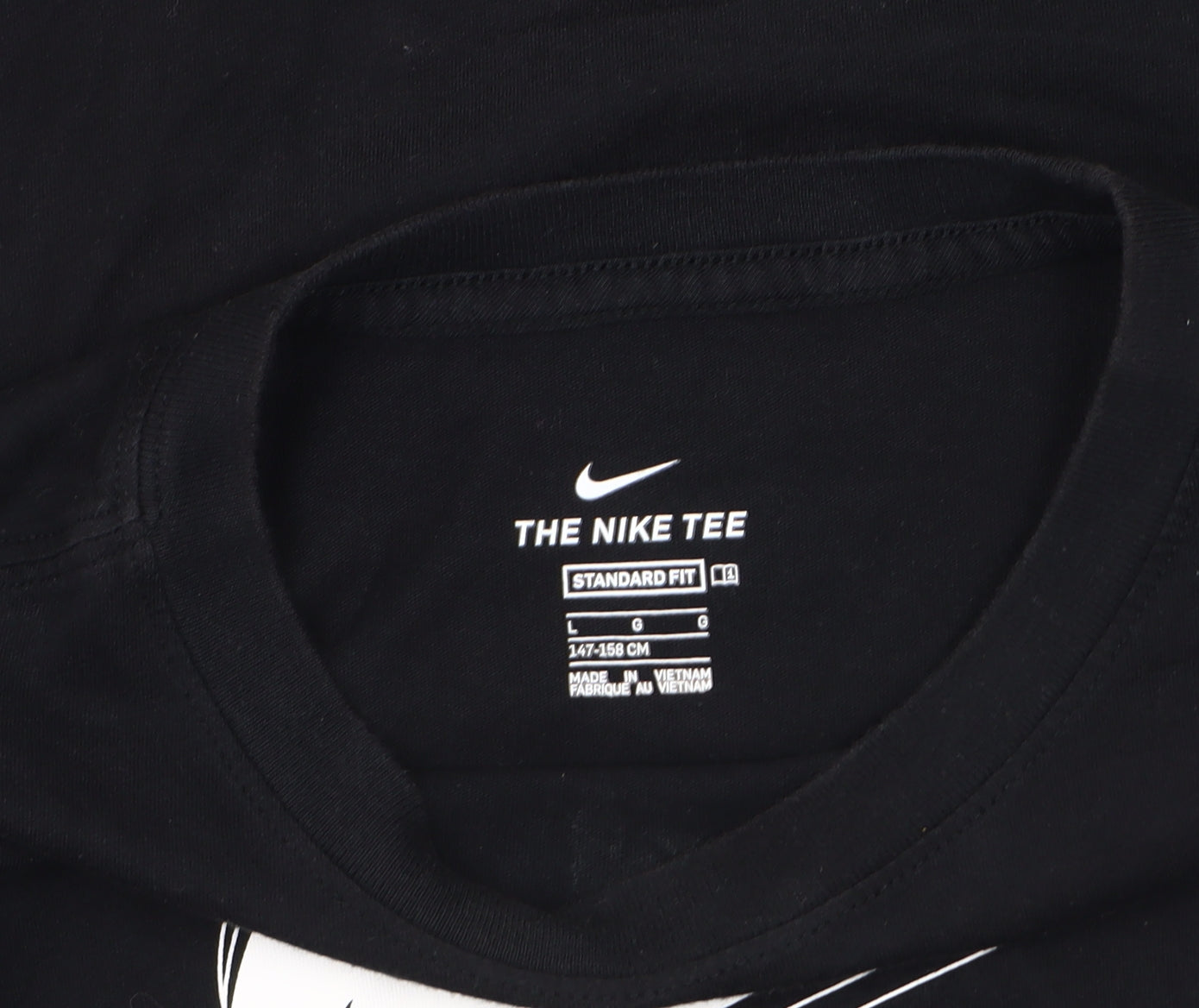 Nike Boys Black Graphic Print T-Shirt - Size 12 Years
