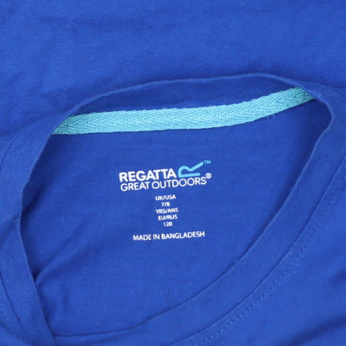 Regatta Boys Blue Graphic T-Shirt 7-8 Years