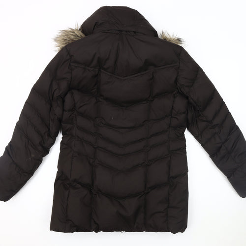 Lands' End Women's Black Puffer Jacket Size S