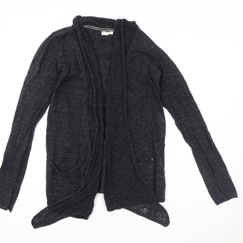 Fat Face Women's Black Cardigan, Size 10, Long Sleeve