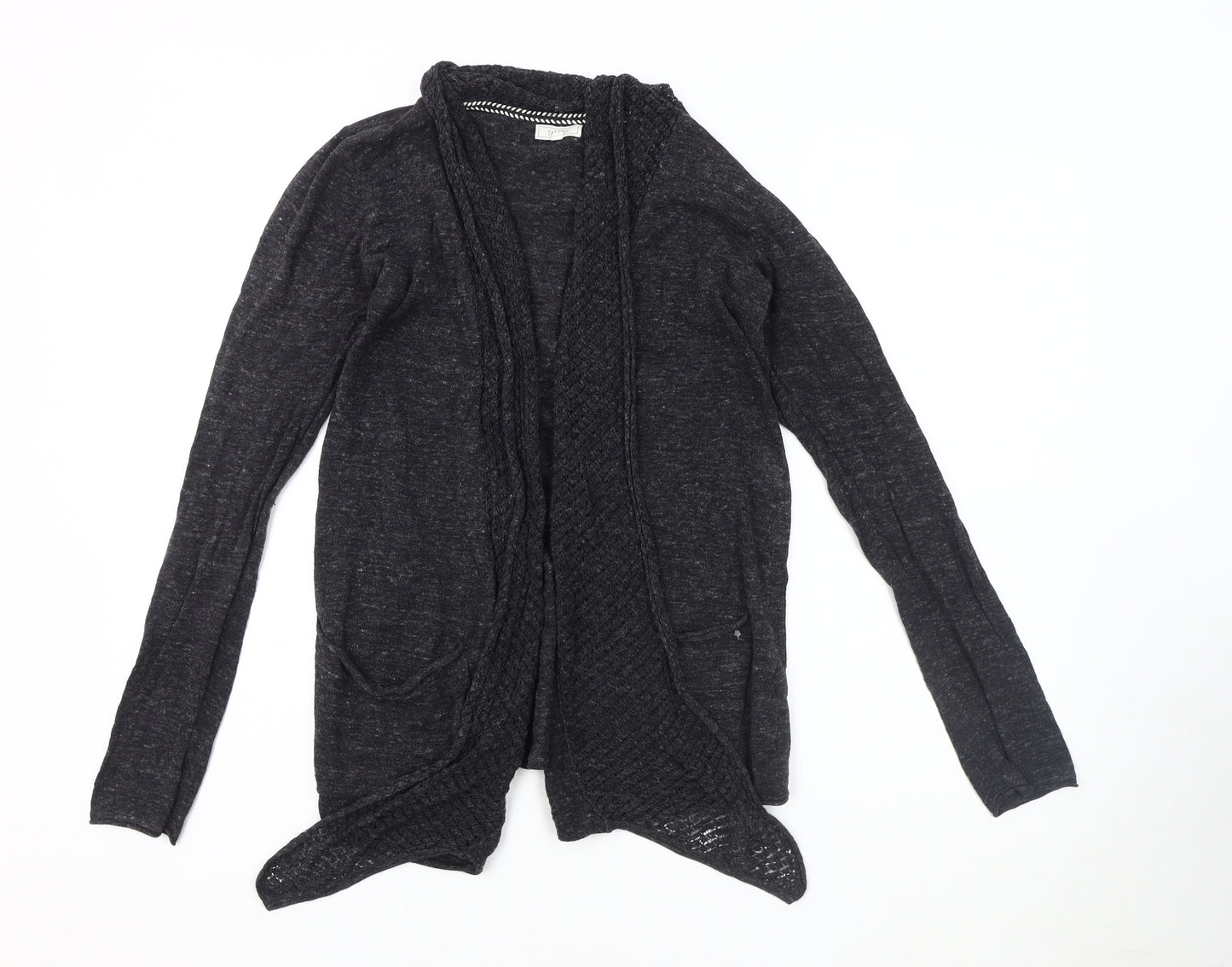 Fat Face Women's Black Cardigan, Size 10, Long Sleeve