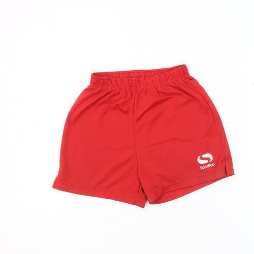 Sondico Boys' Red Athletic Shorts 5-6 Years - Football Activewear