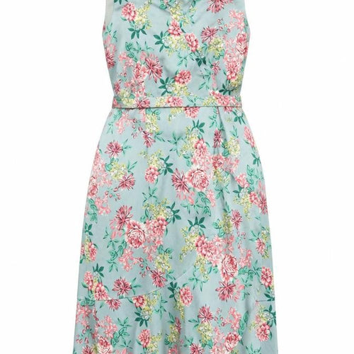 Mela London Women's Multicoloured Floral Wrap Dress