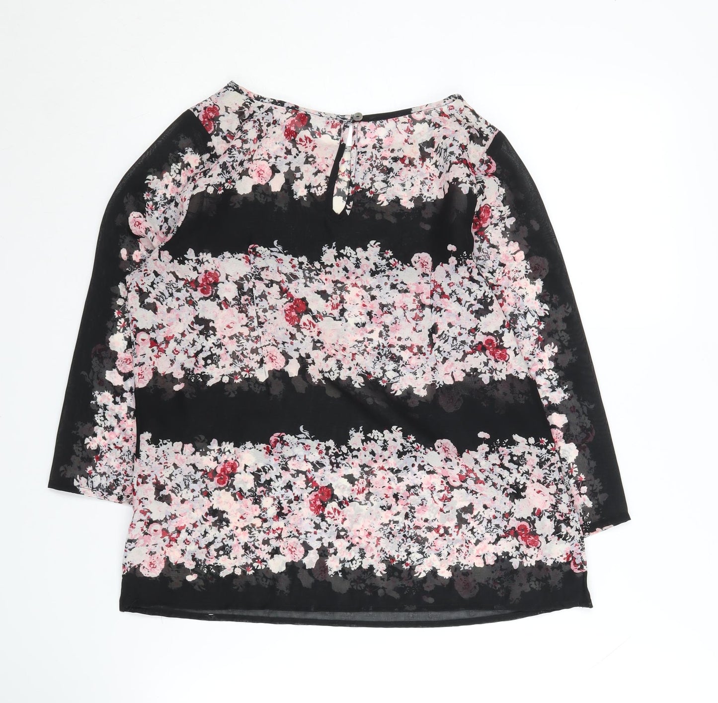Select Women’s Floral 3/4 Sleeve Top, UK 8, Multicoloured