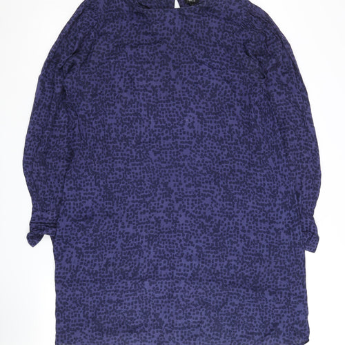 Next Women's Purple Long Sleeve Dress - Size 10