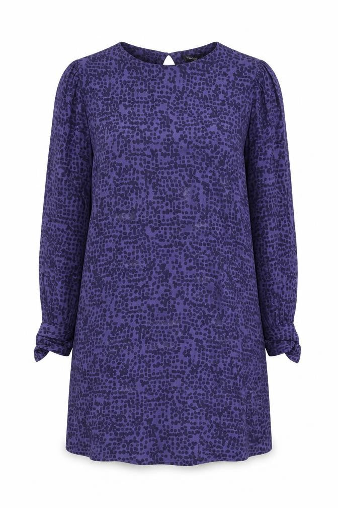 Front view of Next Women's Purple Long Sleeve Dress -, size 10