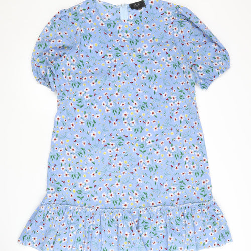 AX Paris Women's Blue Floral Dress Size 14