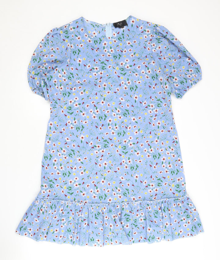 AX Paris Women's Blue Floral Dress Size 14