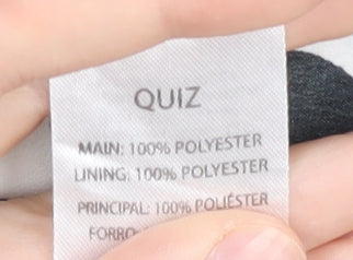 Quiz Women's White Heart Print Wrap Dress Size 10